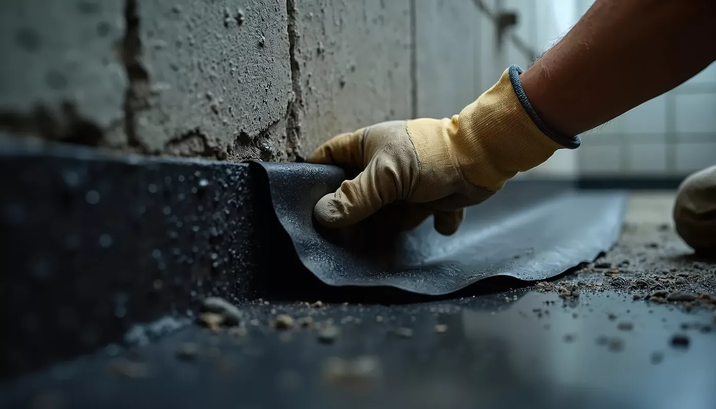 Membrane d'étanchéité bitumineuse soudée sur une toiture-terrasse